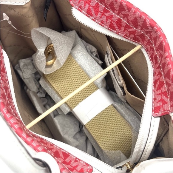 Michael Kors Mirella Small Rainbow Signature Logo Xbody Tote Bag Rainbow - Picture 8 of 10